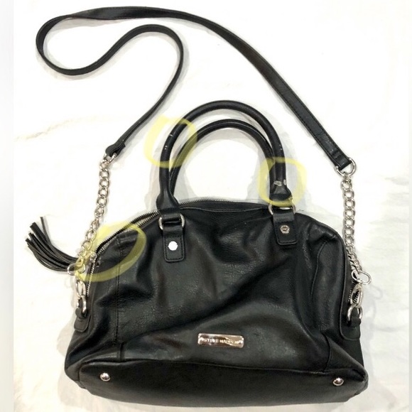 🛍STEVE MADDEN Black w/rhinestone studed bag/crossbody size15x10 good cond - Picture 9 of 9